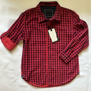 Cactus Boys Plaid Shirt, Size 5/6